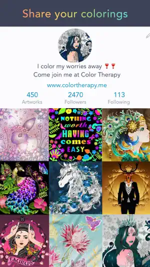 Color Therapy 成人着色书截图5