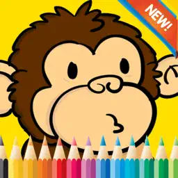 动物点到点，着色书：着色页点免费为孩子和幼儿游戏