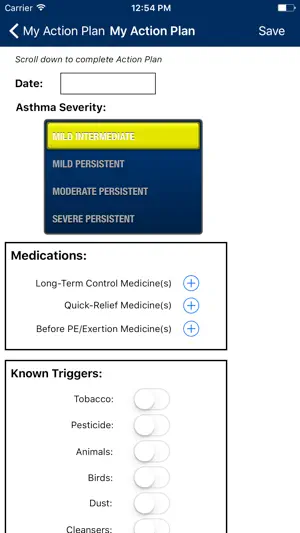 AAP Asthma Tracker for Adolescents截图5